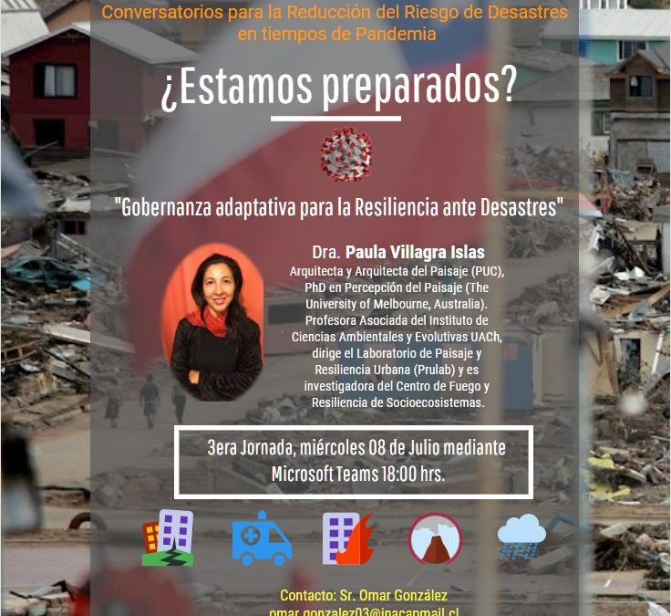 Conversatorio: Gobernanza adaptativa para la resiliencia ante desastres