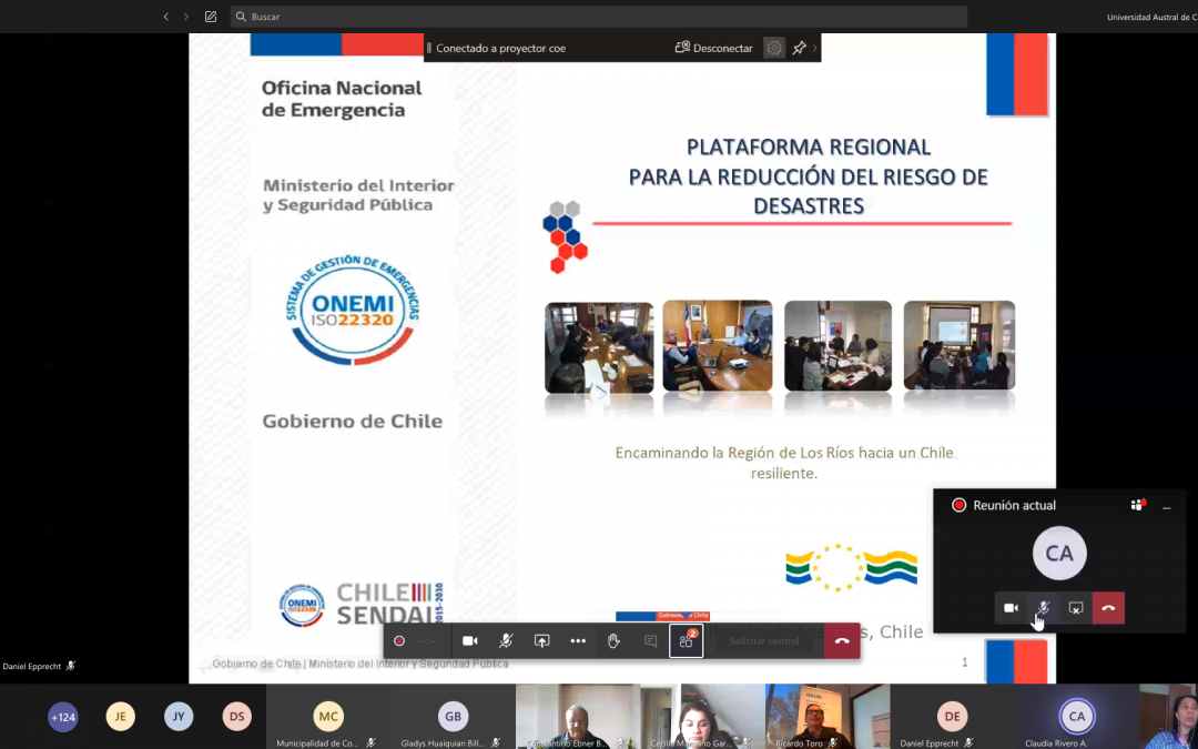 Participación en Primera Sesión Plenaria de la Plataforma RRD Región de Los Ríos