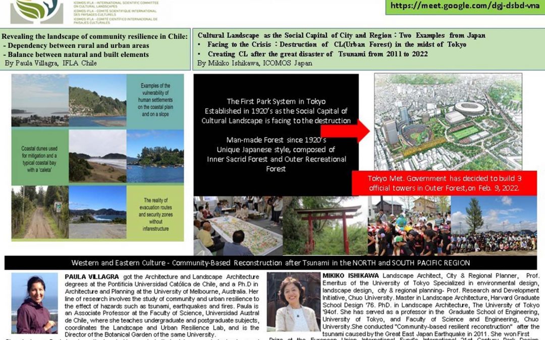 Participación en conversatorio “Western and eastern culture – community – based reconstruction after tsunami in the north and south pacific región”